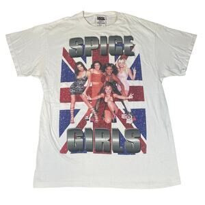 Vintage 90s Spice Girls Band Tee 1998 USA Tour Concert T-Shirt Mens size Medium